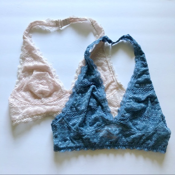 Victoria's Secret Other - Victoria’s Secret Lace Halter Bralettes Bundle